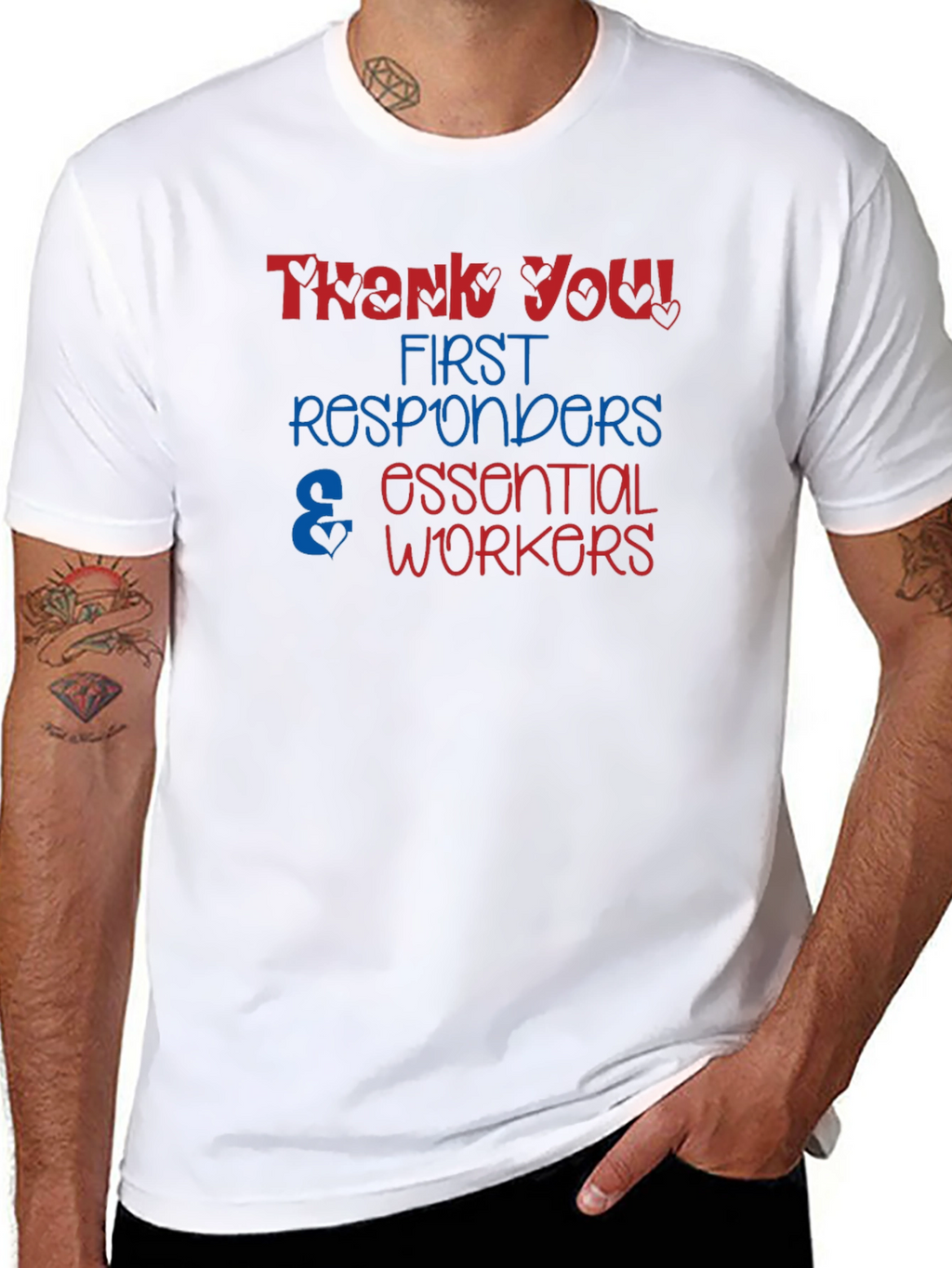 Thank You Essential Workers Graphic T-Shirt
