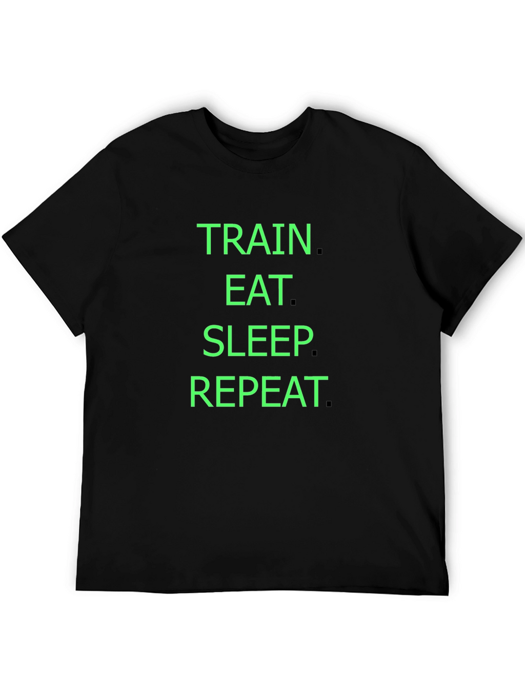 Train Eat Sleep Repeat Black T-Shirt