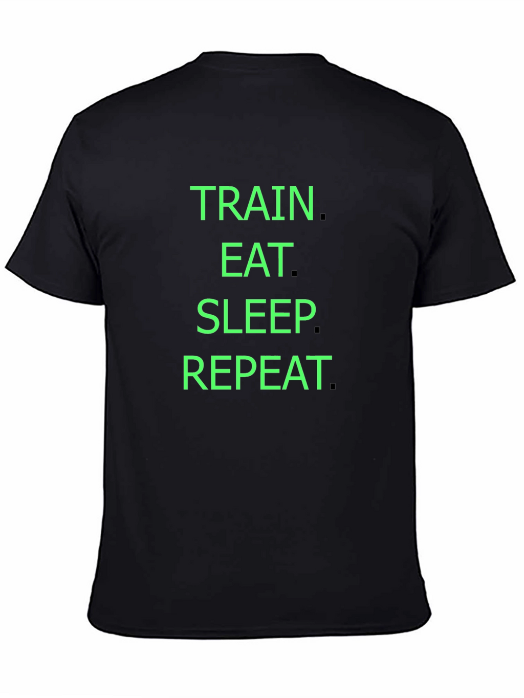Train Eat Sleep Repeat Black T-Shirt
