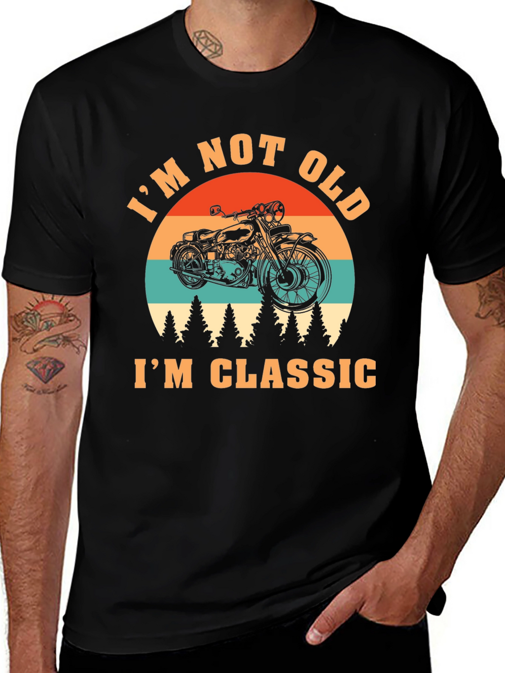 Im Not Old Im Classic Motorcycle Graphic Tee