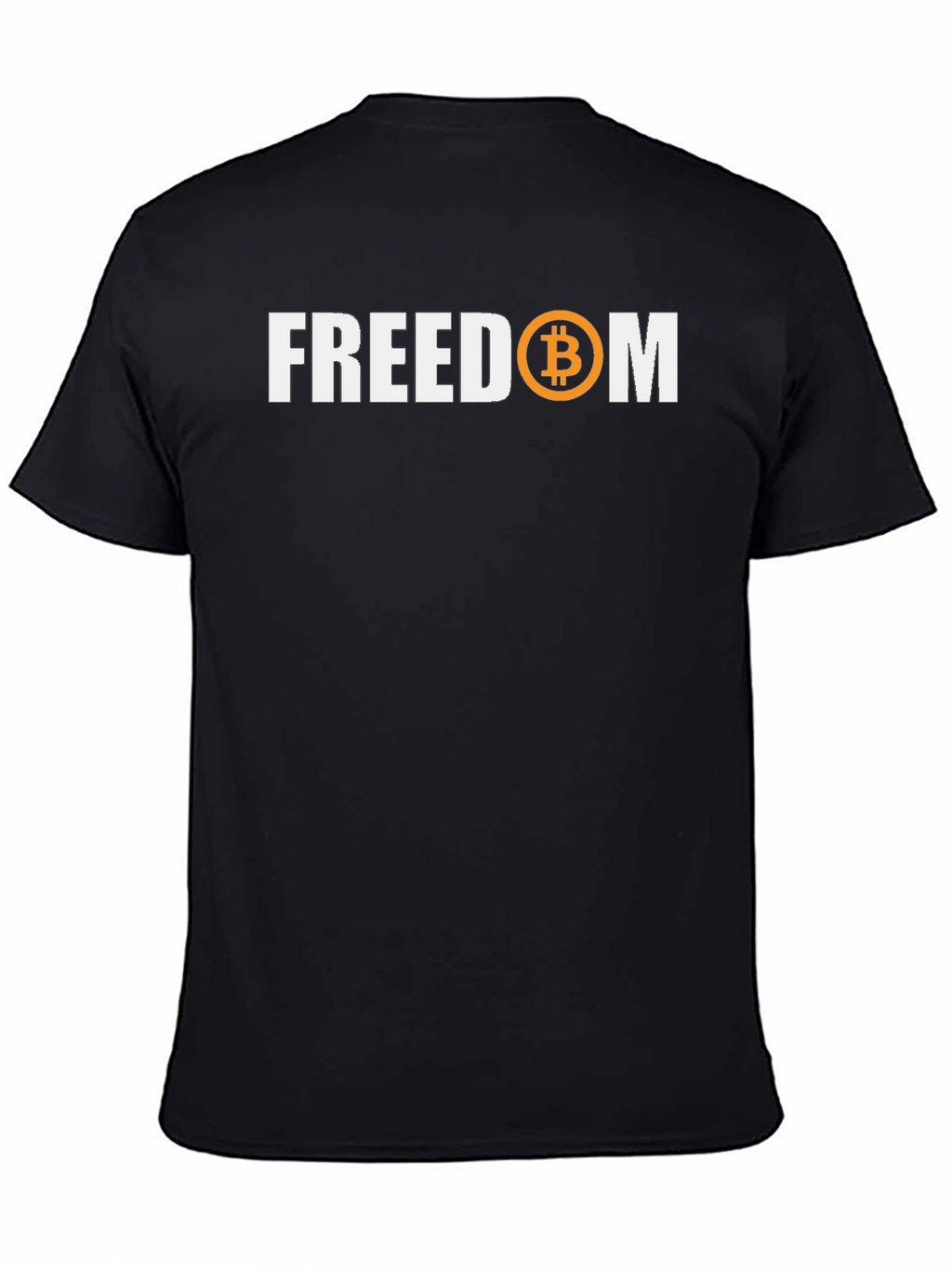 Bitcoin Freedom Black T-Shirt - Crypto Currency Tee