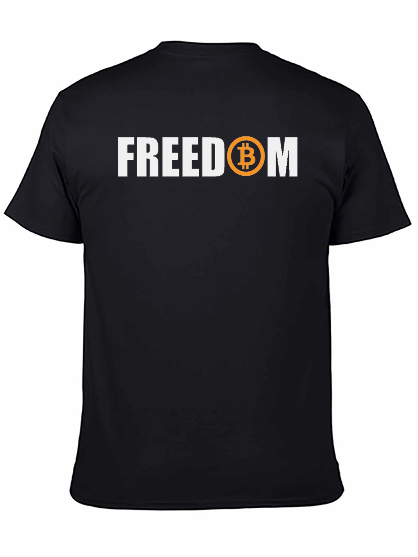 Bitcoin Freedom Black T-Shirt - Crypto Currency Tee