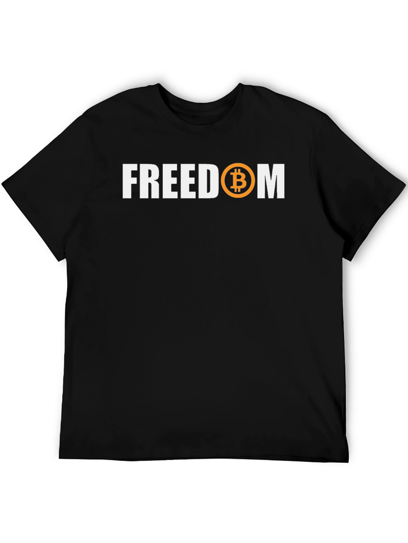 Bitcoin Freedom Black T-Shirt - Crypto Currency Tee