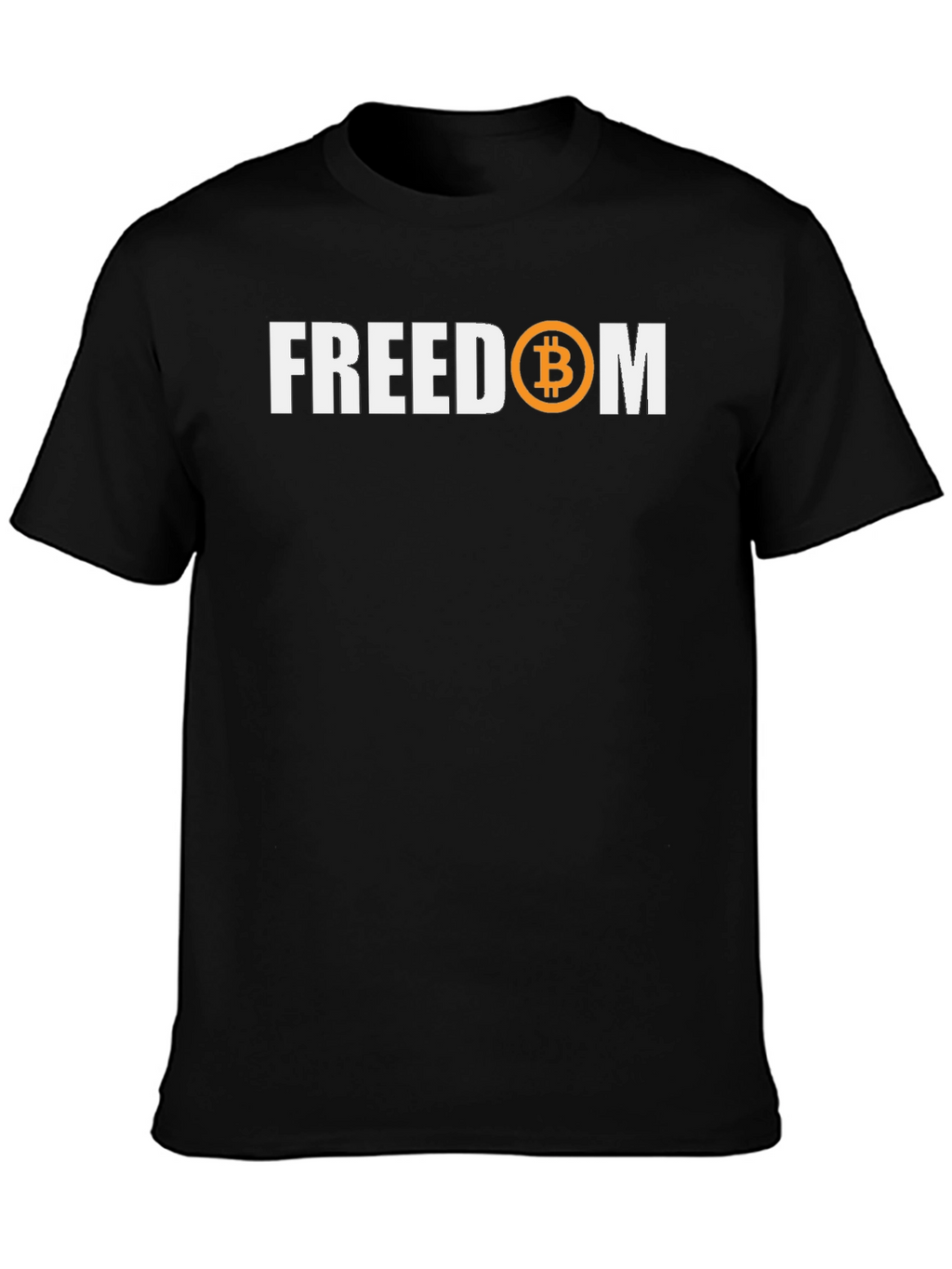 Bitcoin Freedom Black T-Shirt - Crypto Currency Tee