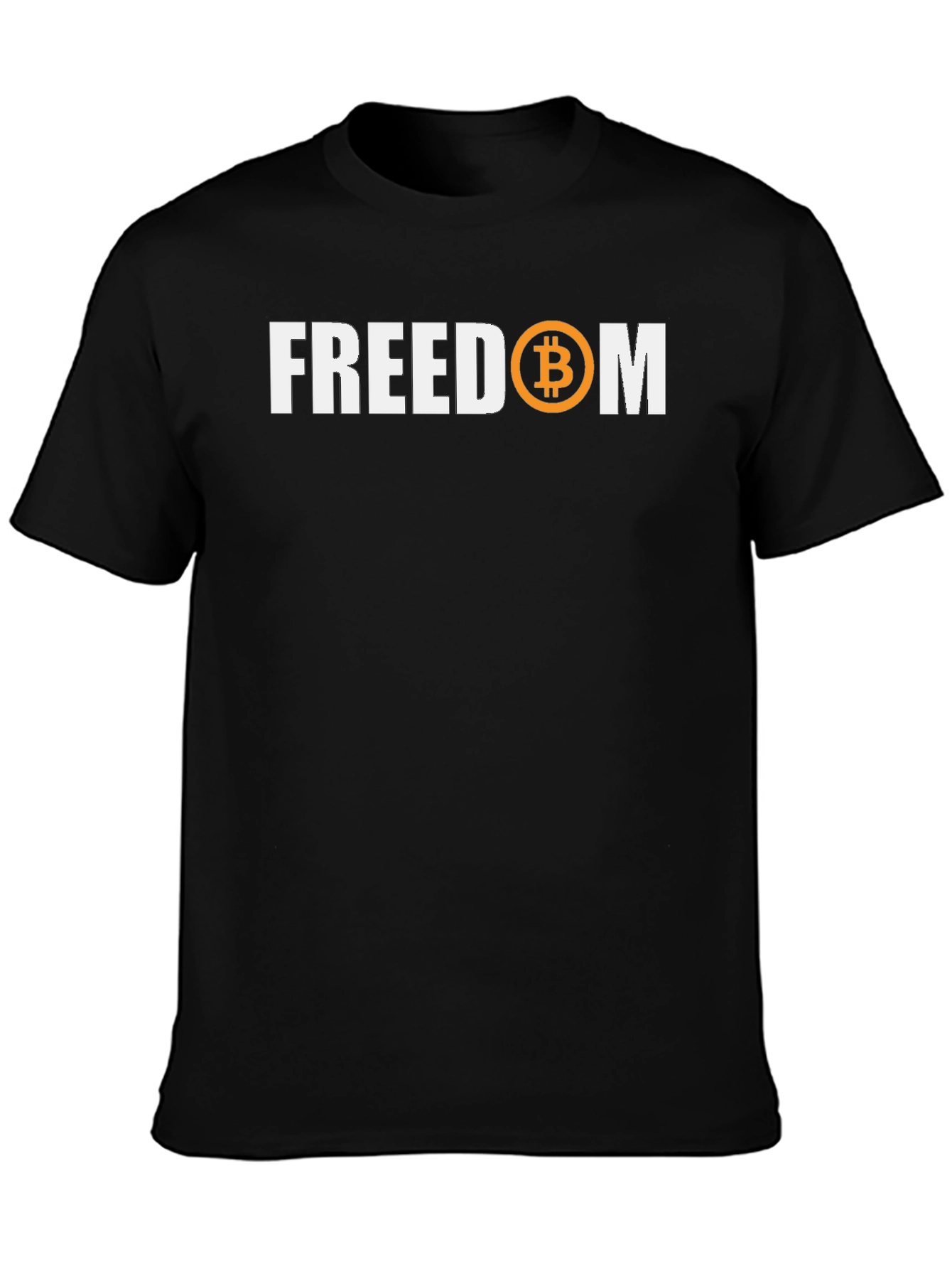 Bitcoin Freedom Black T-Shirt - Crypto Currency Tee