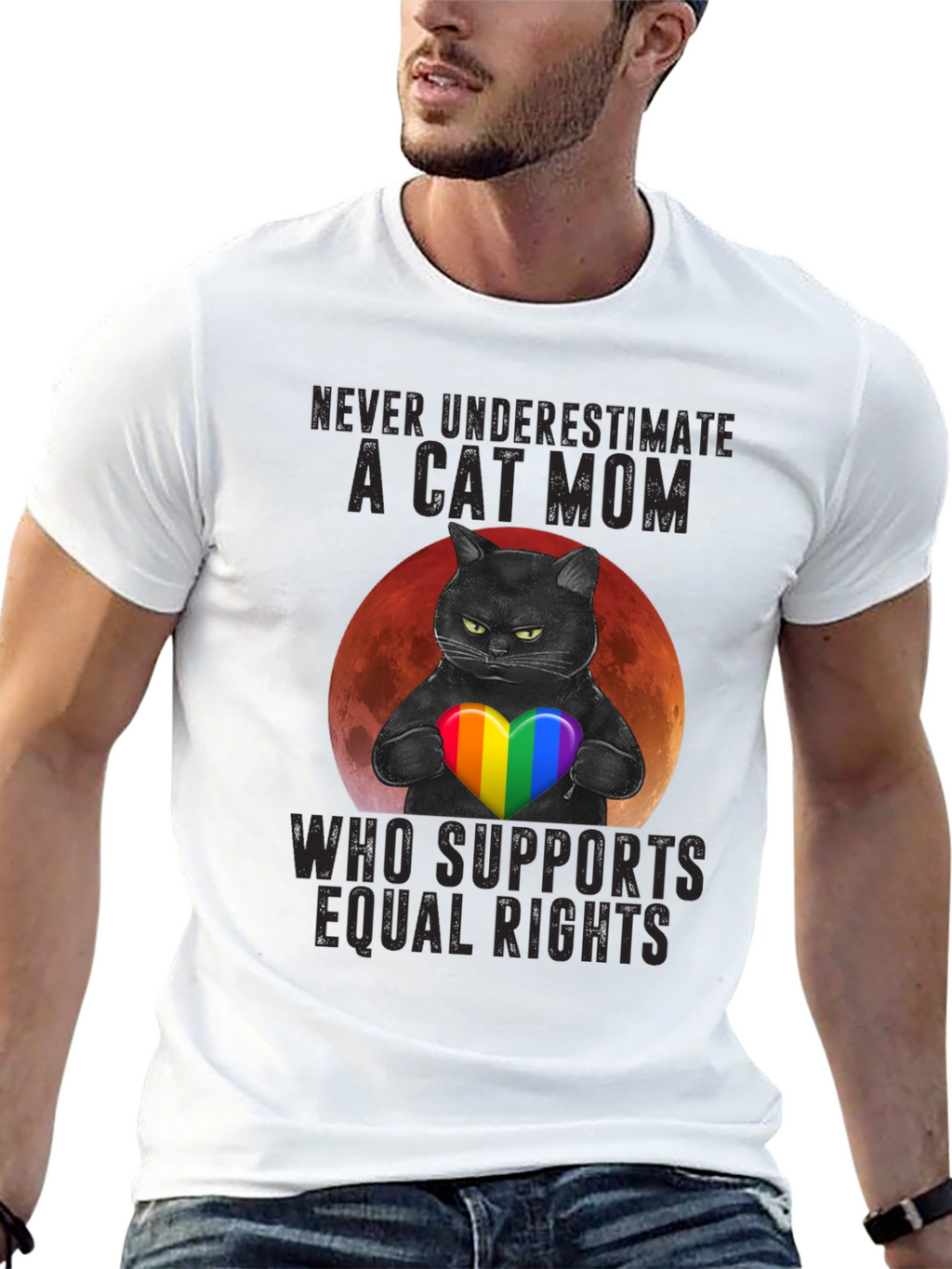 Cat Mom Equal Rights T-Shirt