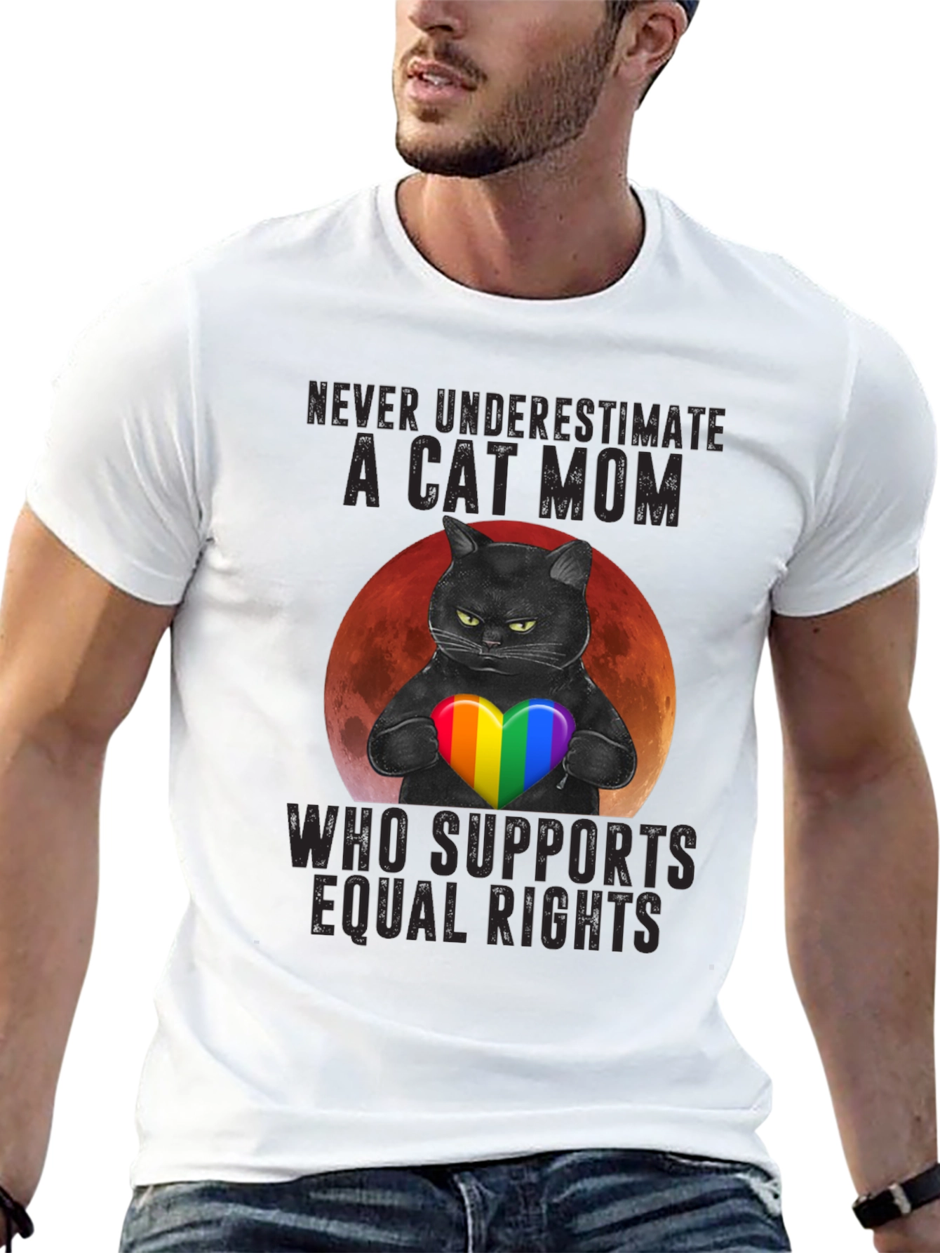 Cat Mom Equal Rights T-Shirt