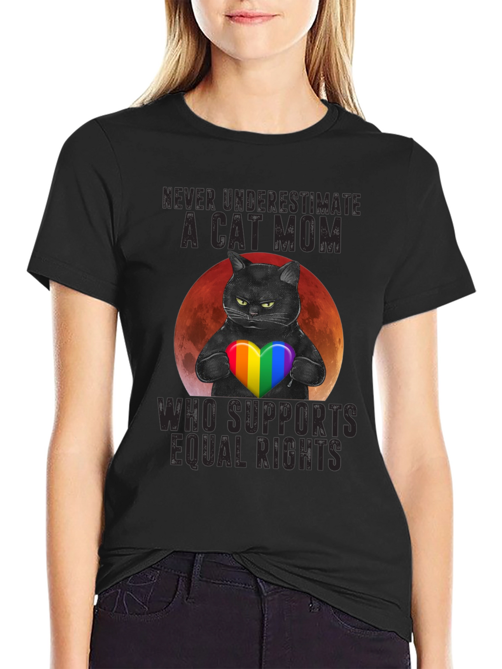Cat Mom Equal Rights T-Shirt