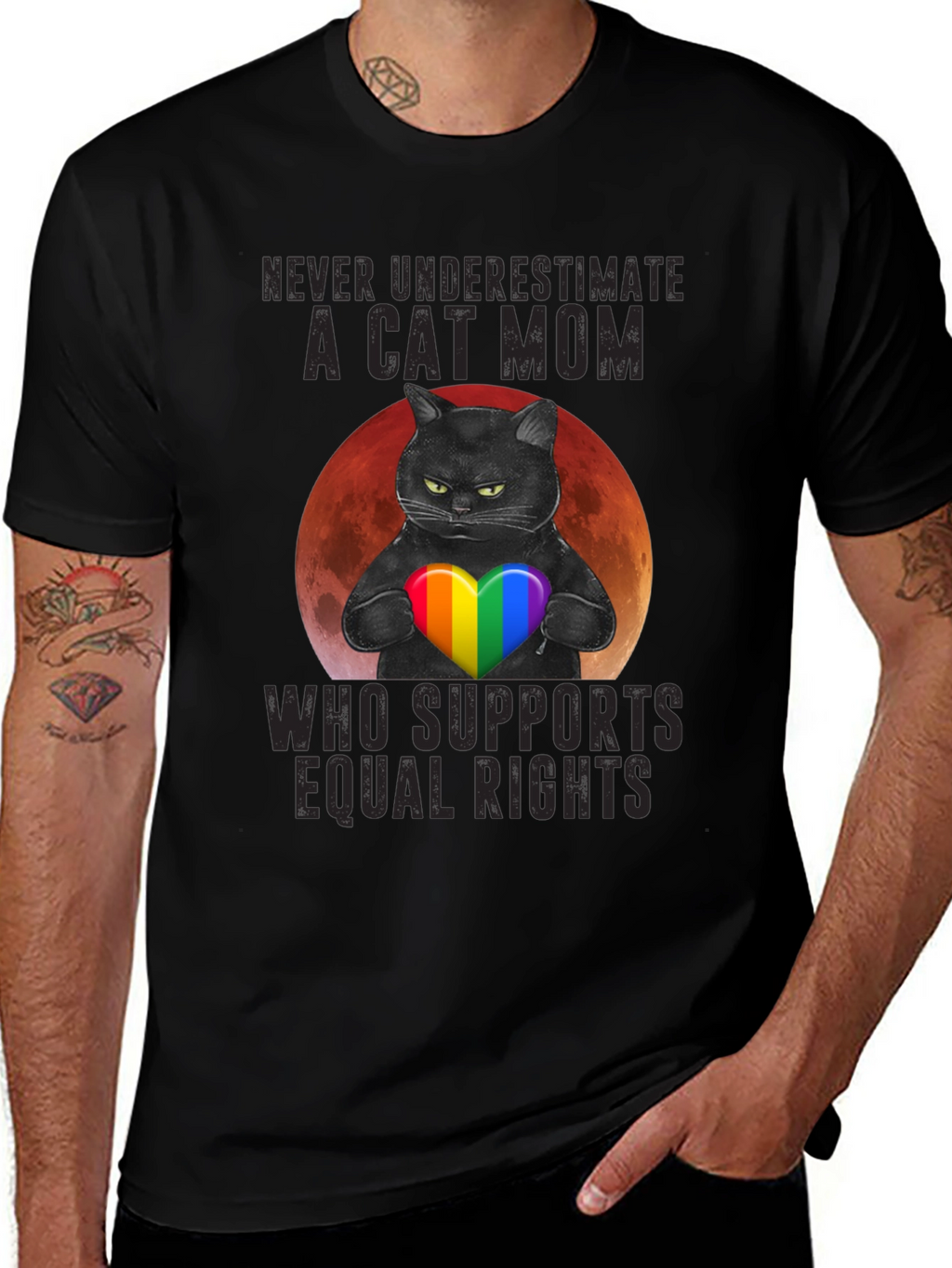 Cat Mom Equal Rights T-Shirt