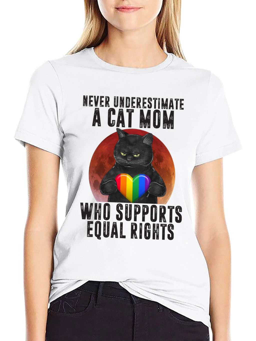 Cat Mom Equal Rights T-Shirt