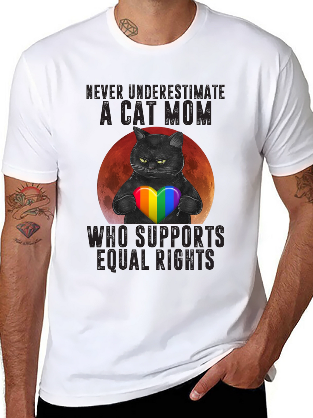 Cat Mom Equal Rights T-Shirt