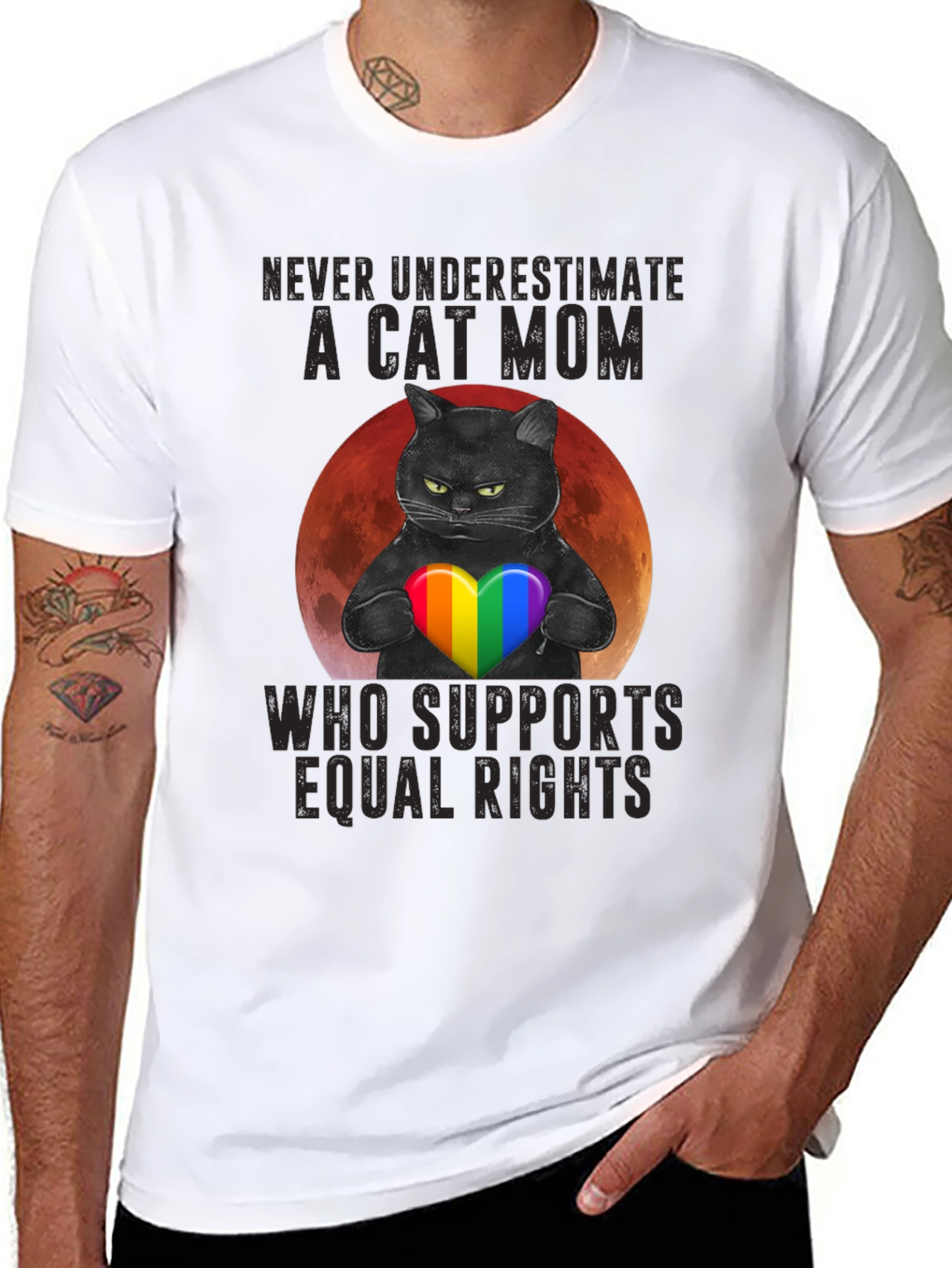 Cat Mom Equal Rights T-Shirt