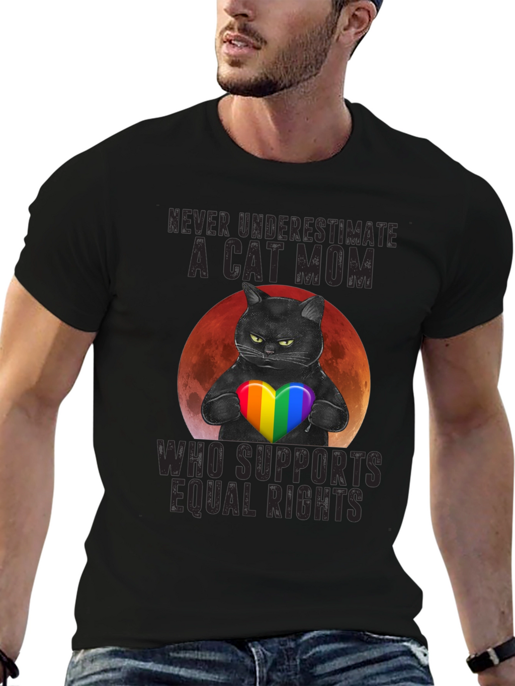 Cat Mom Equal Rights T-Shirt