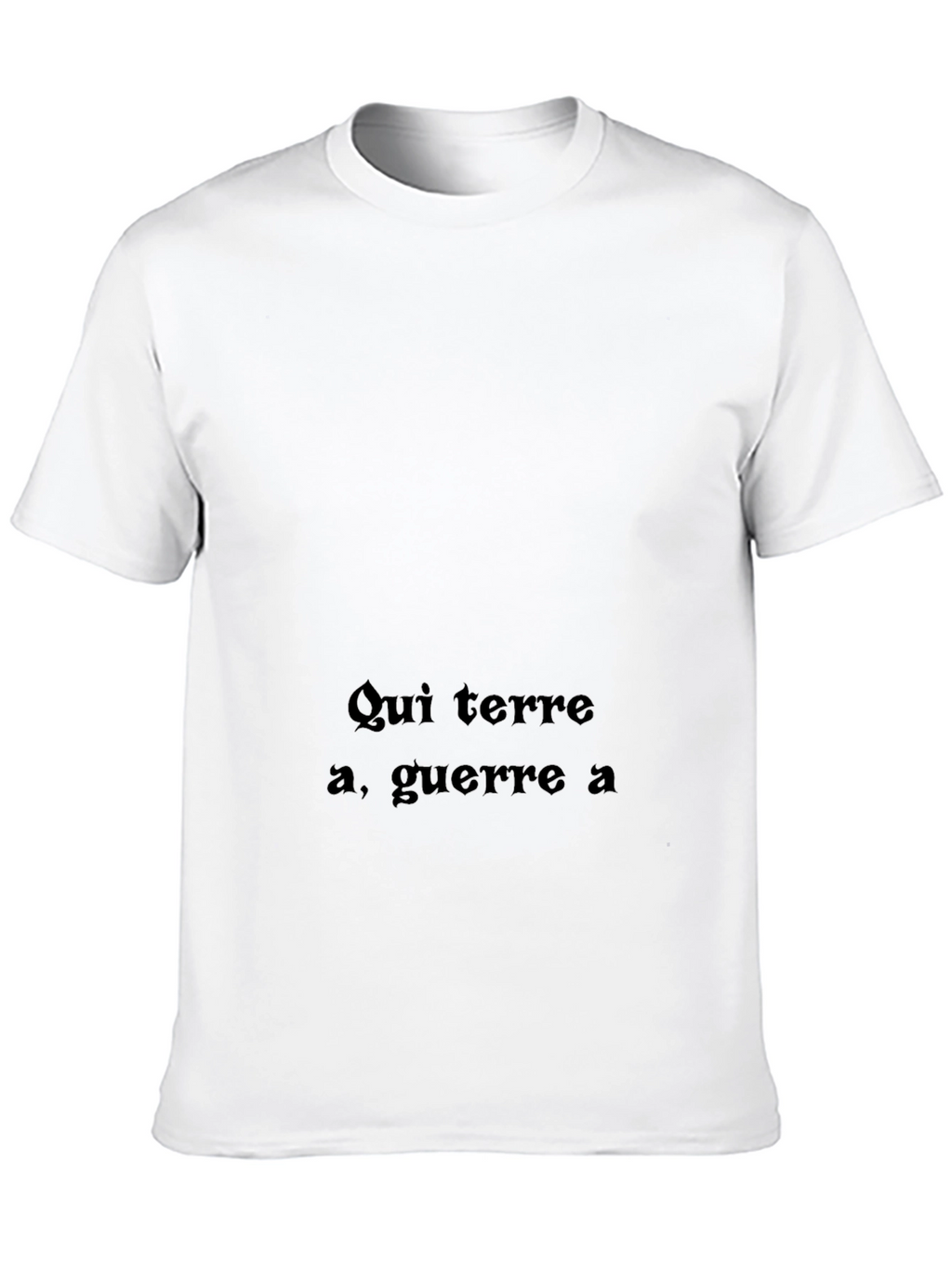 Qui Terre A Guerre A Black T-Shirt