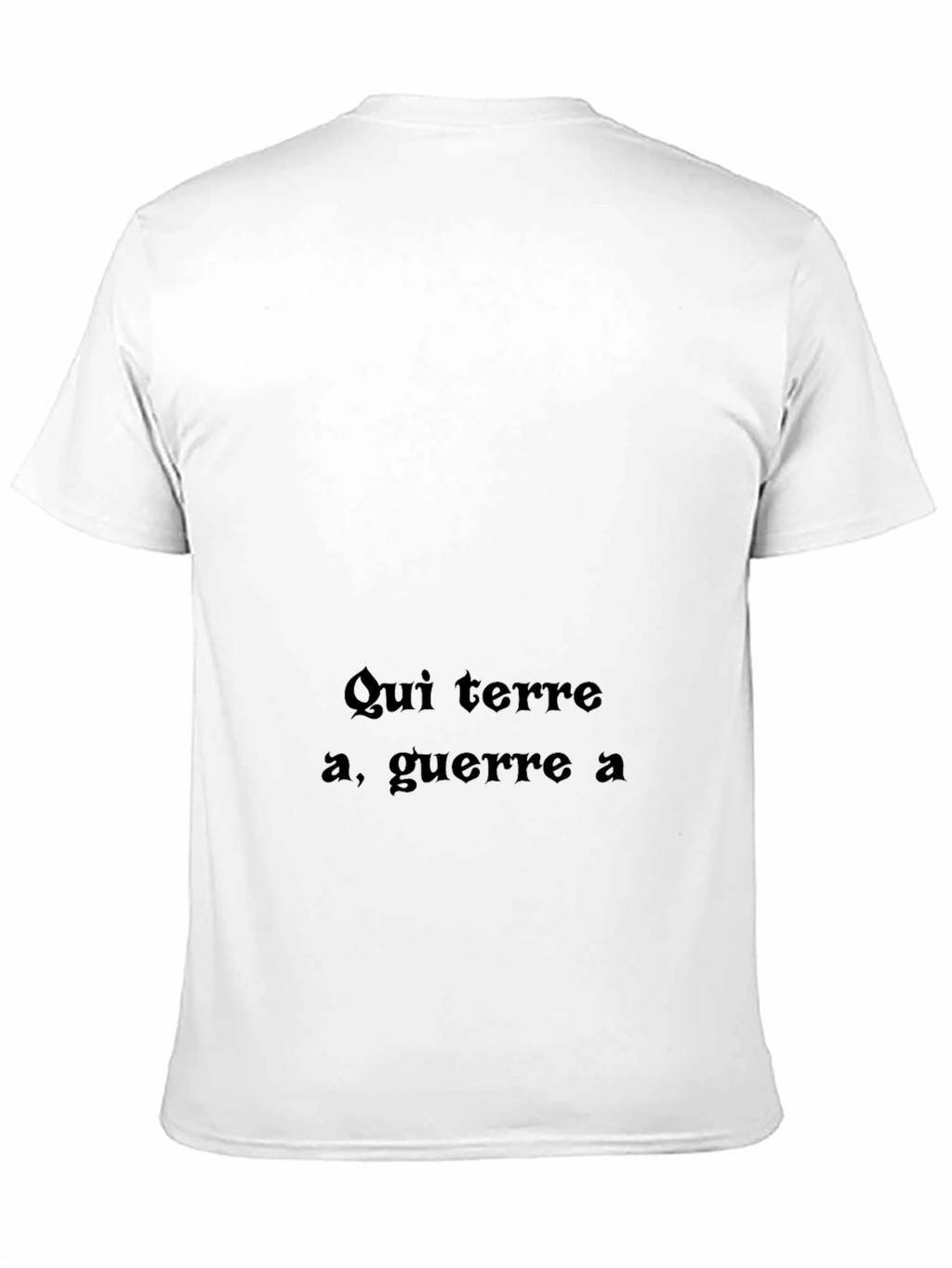 Qui Terre A Guerre A Black T-Shirt