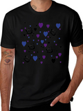 Heart & Rose Patterned T-Shirt