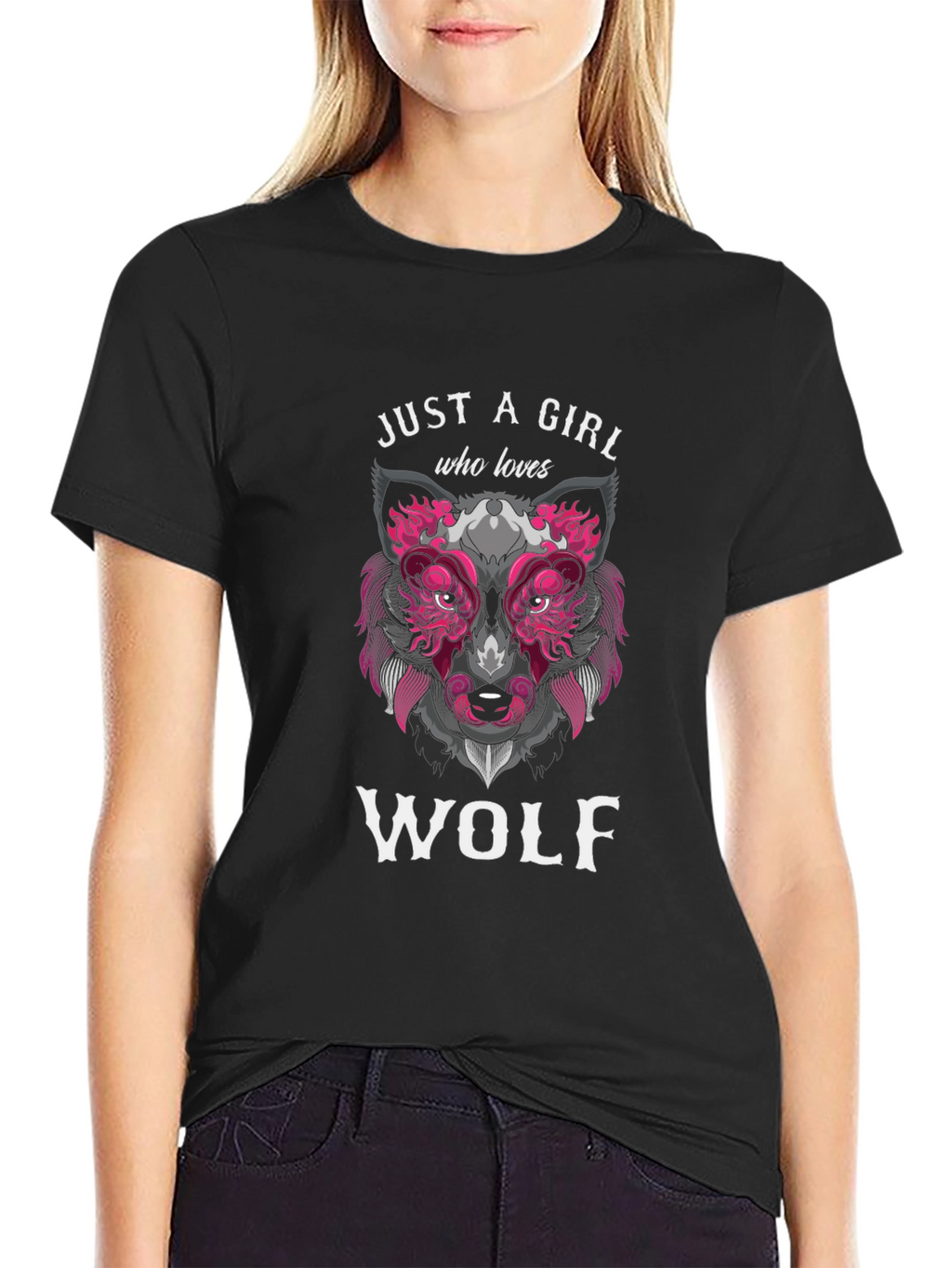 Just a Girl Who Loves Wolf T-Shirt