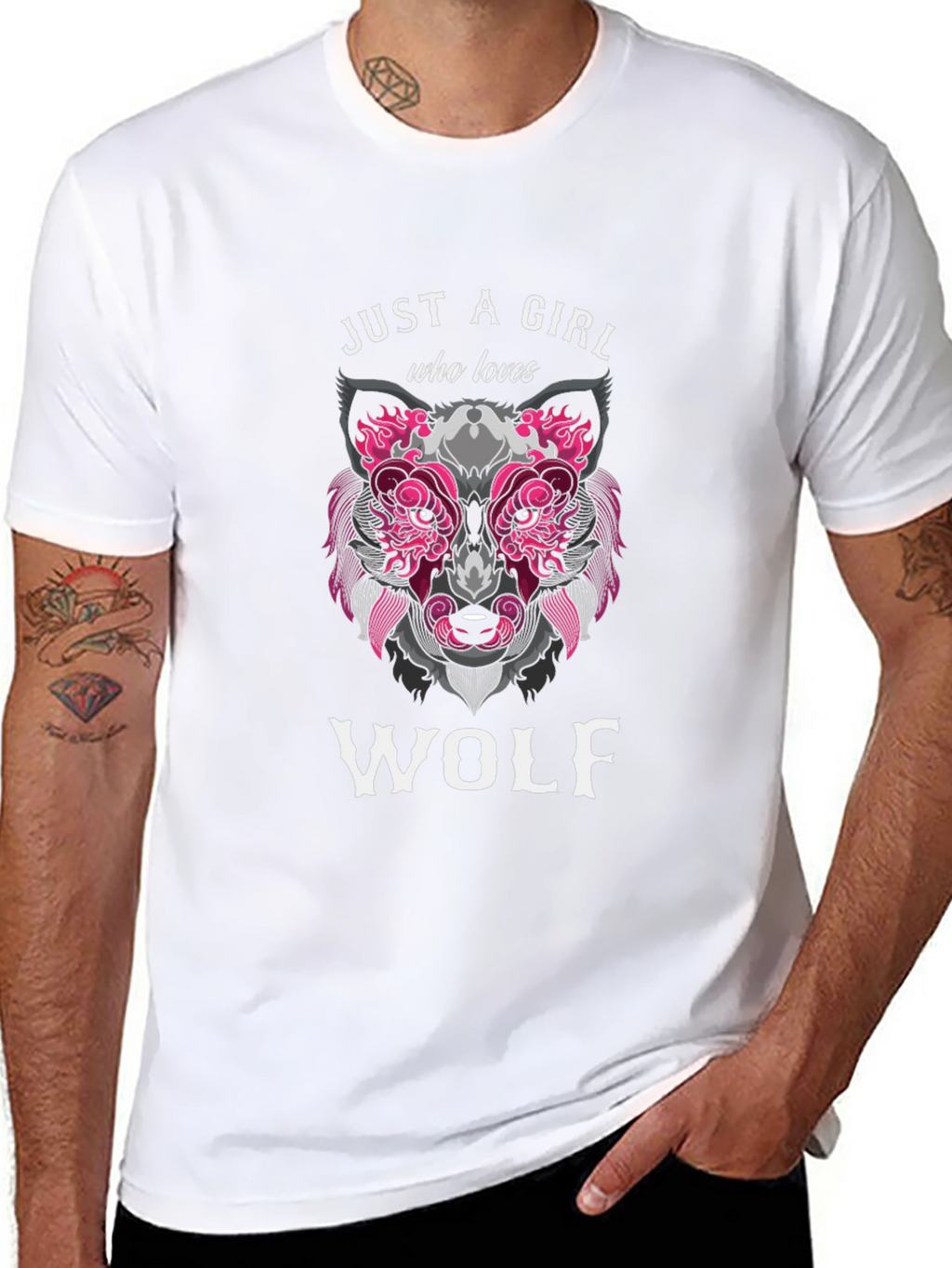 Just a Girl Who Loves Wolf T-Shirt