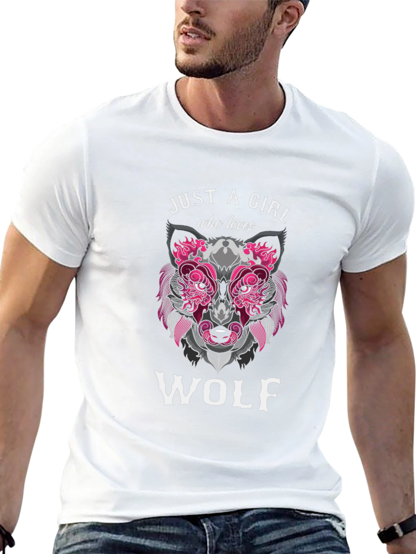 Just a Girl Who Loves Wolf T-Shirt