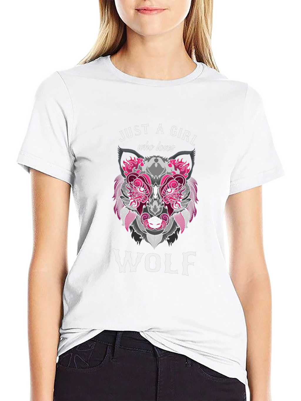 Just a Girl Who Loves Wolf T-Shirt