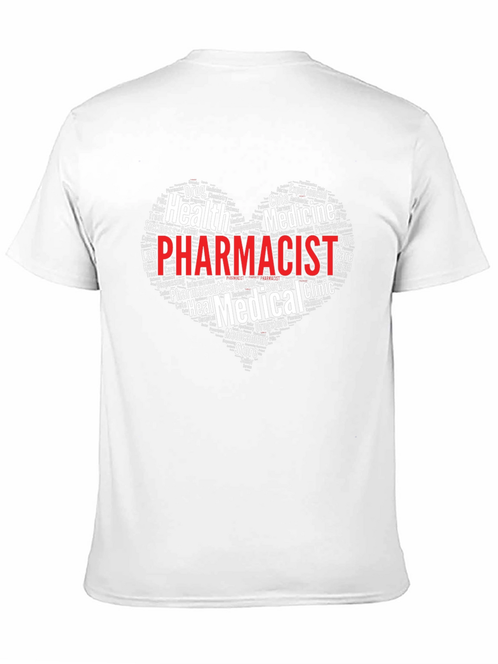 Pharmacist Heart Word Cloud T-Shirt