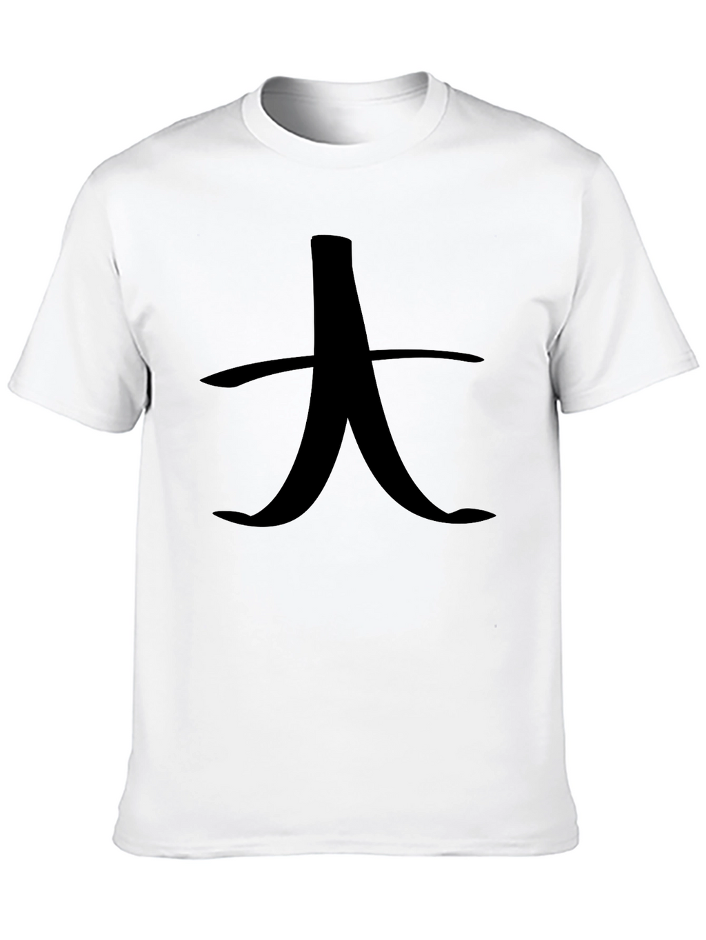 Graphic Tee - Black Shirt with Asian Character Design