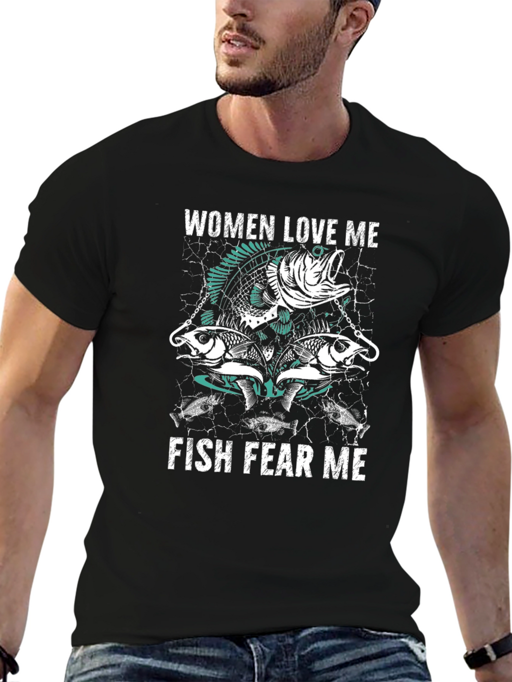 Women Love Me Fish Fear Me Graphic Tee