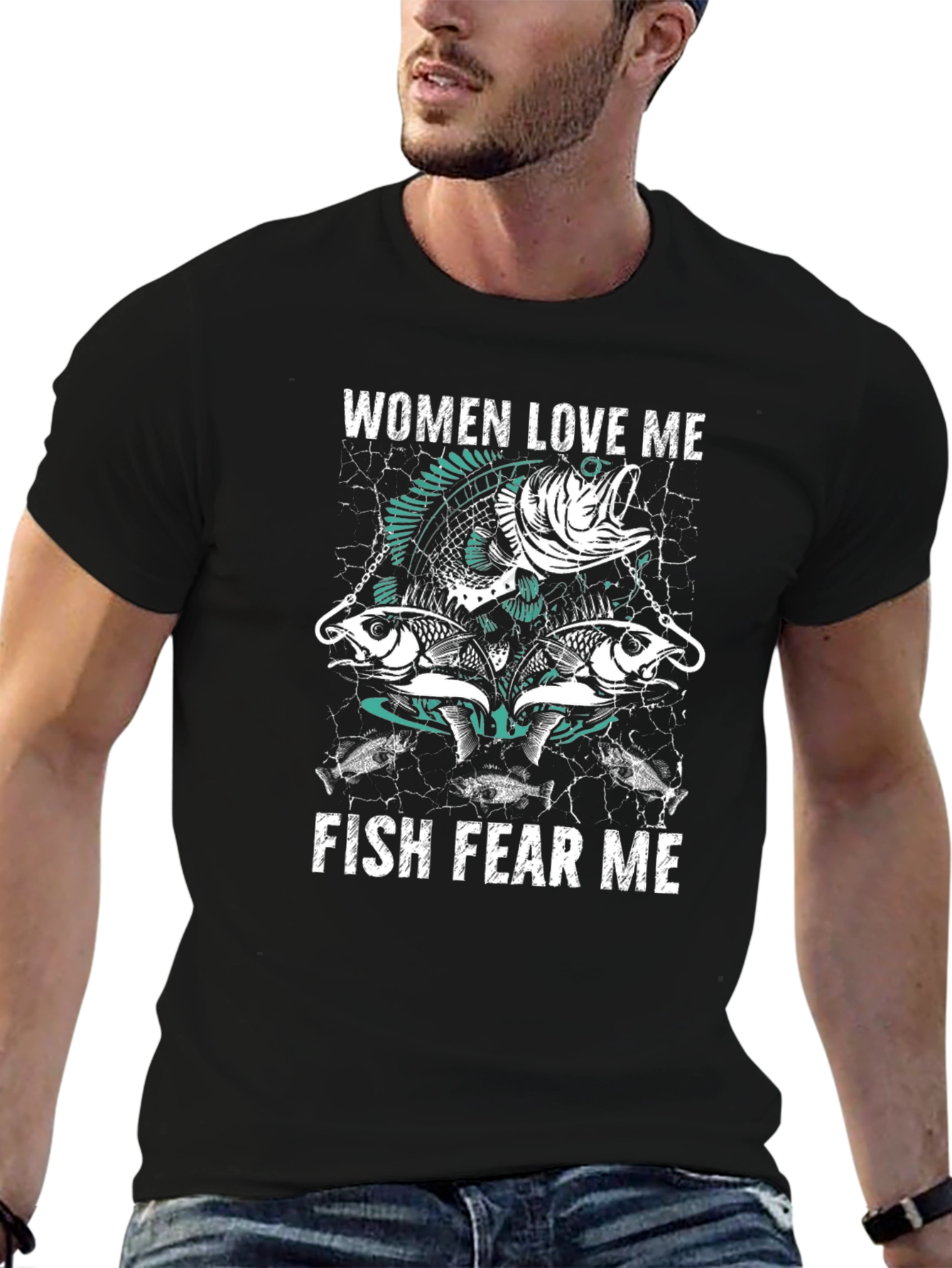 Women Love Me Fish Fear Me Graphic Tee