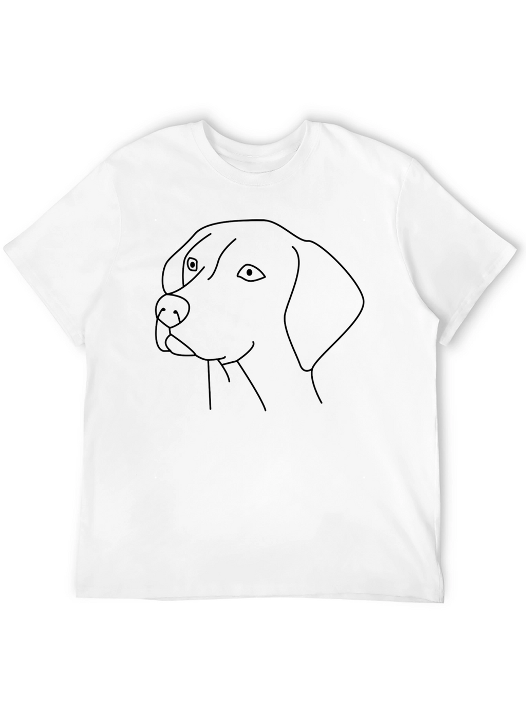 Dog Outline Graphic Tee - Unisex Black T-Shirt