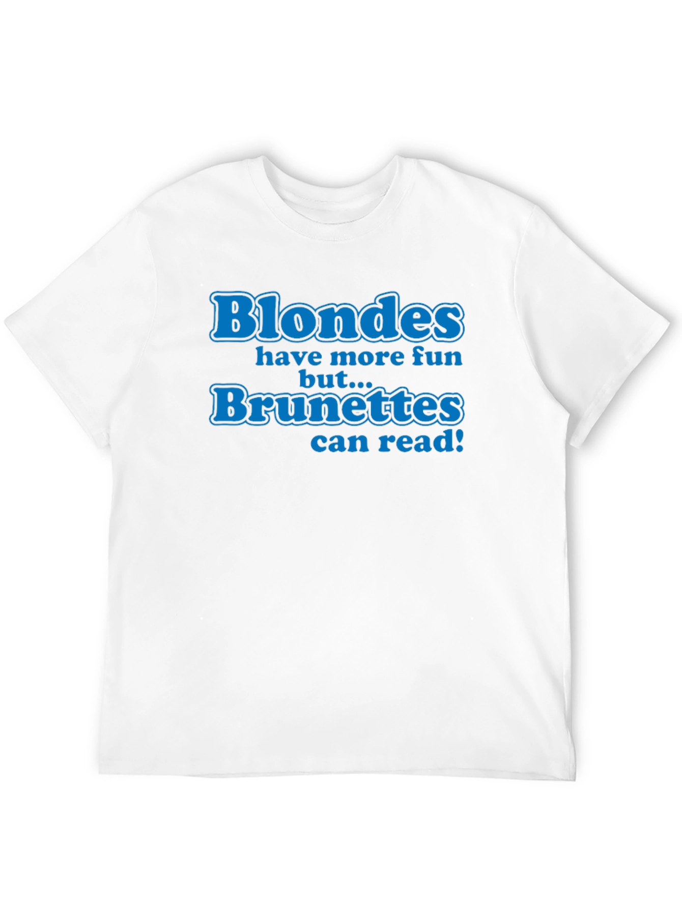 Blondes vs Brunettes Slogan Tee