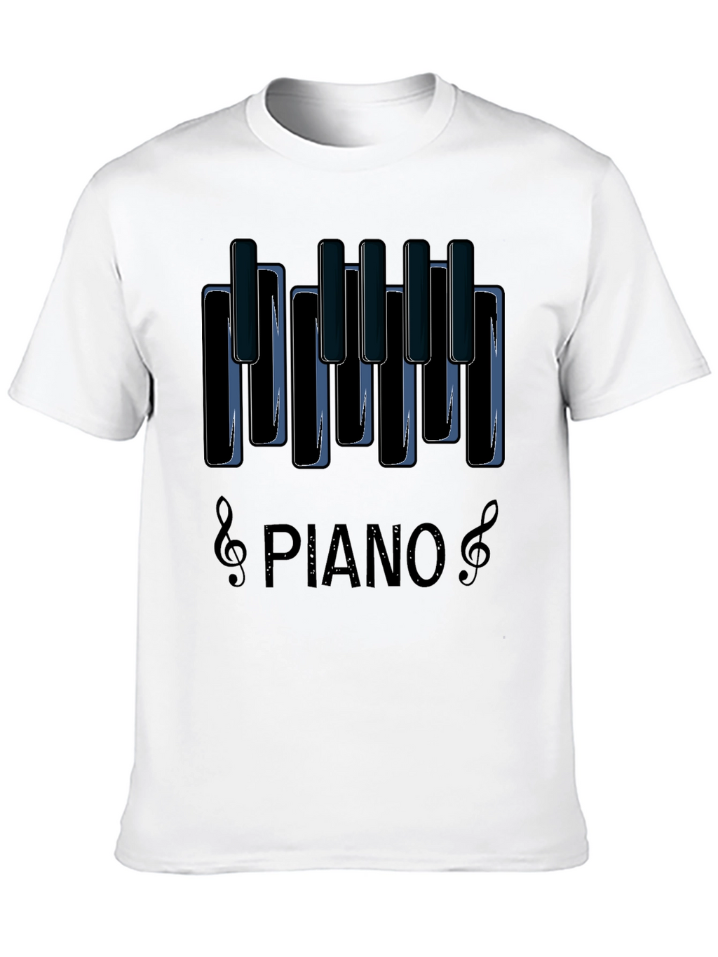 Piano Keys Graphic Tee - Music Lovers T-Shirt