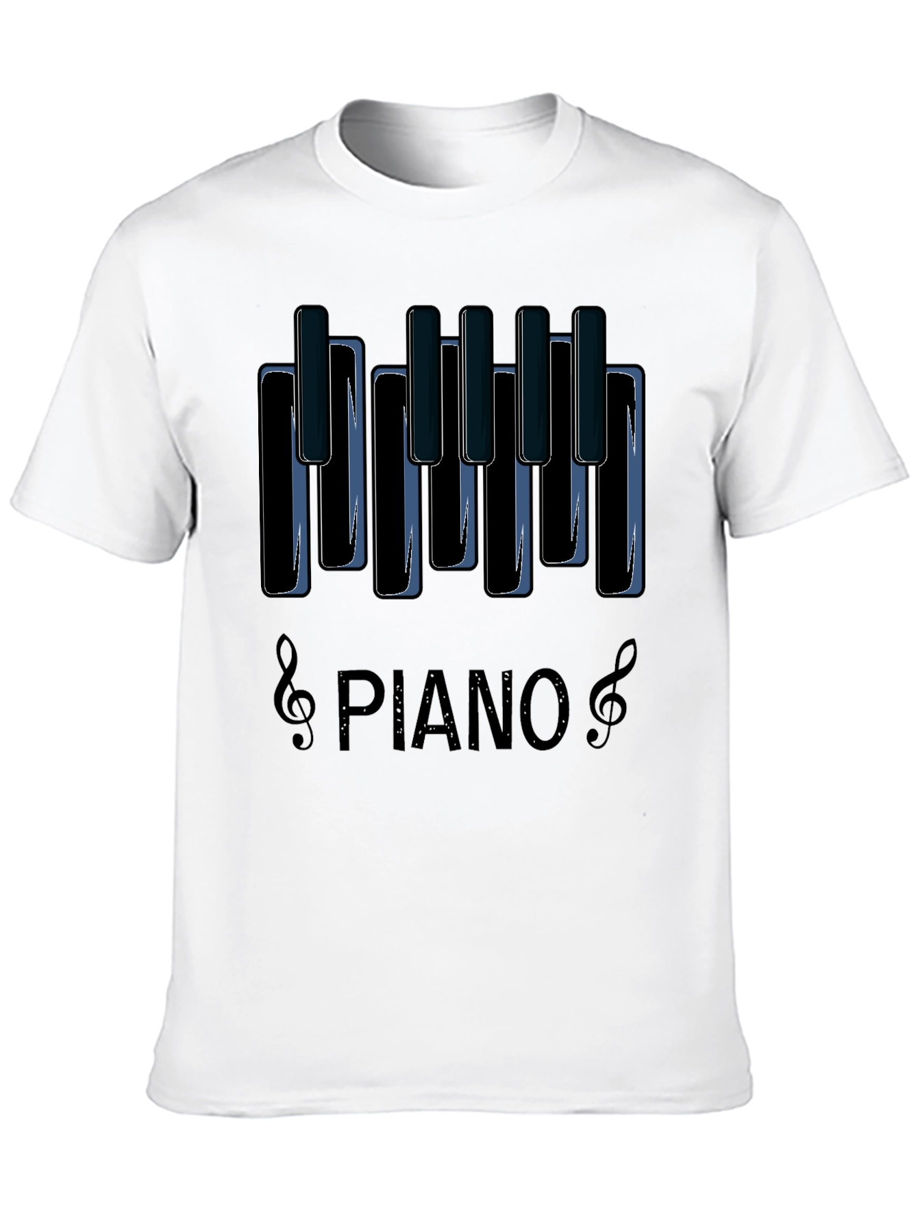 Piano Keys Graphic Tee - Music Lovers T-Shirt