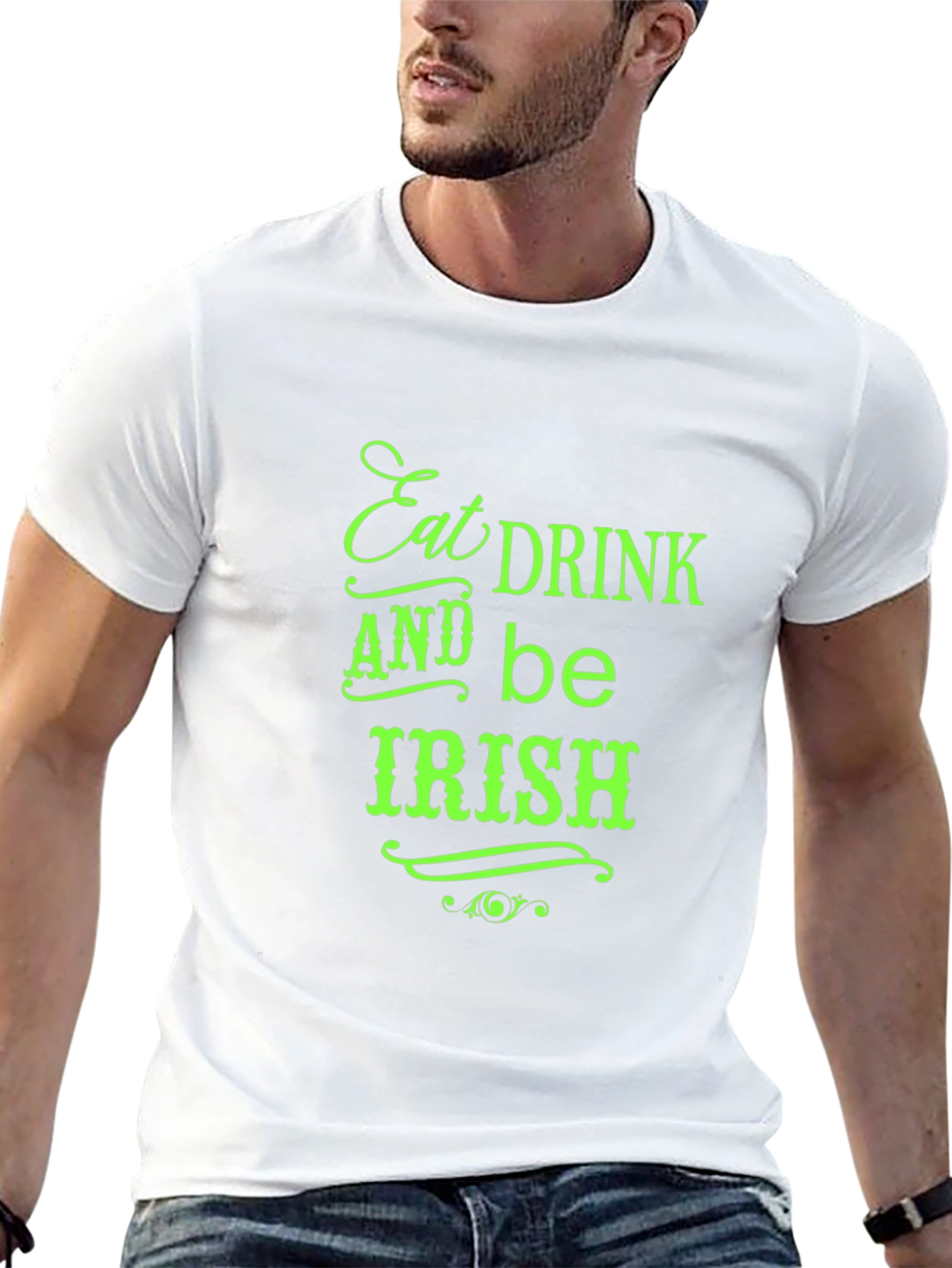 Eat Drink and Be Irish Black Tee
