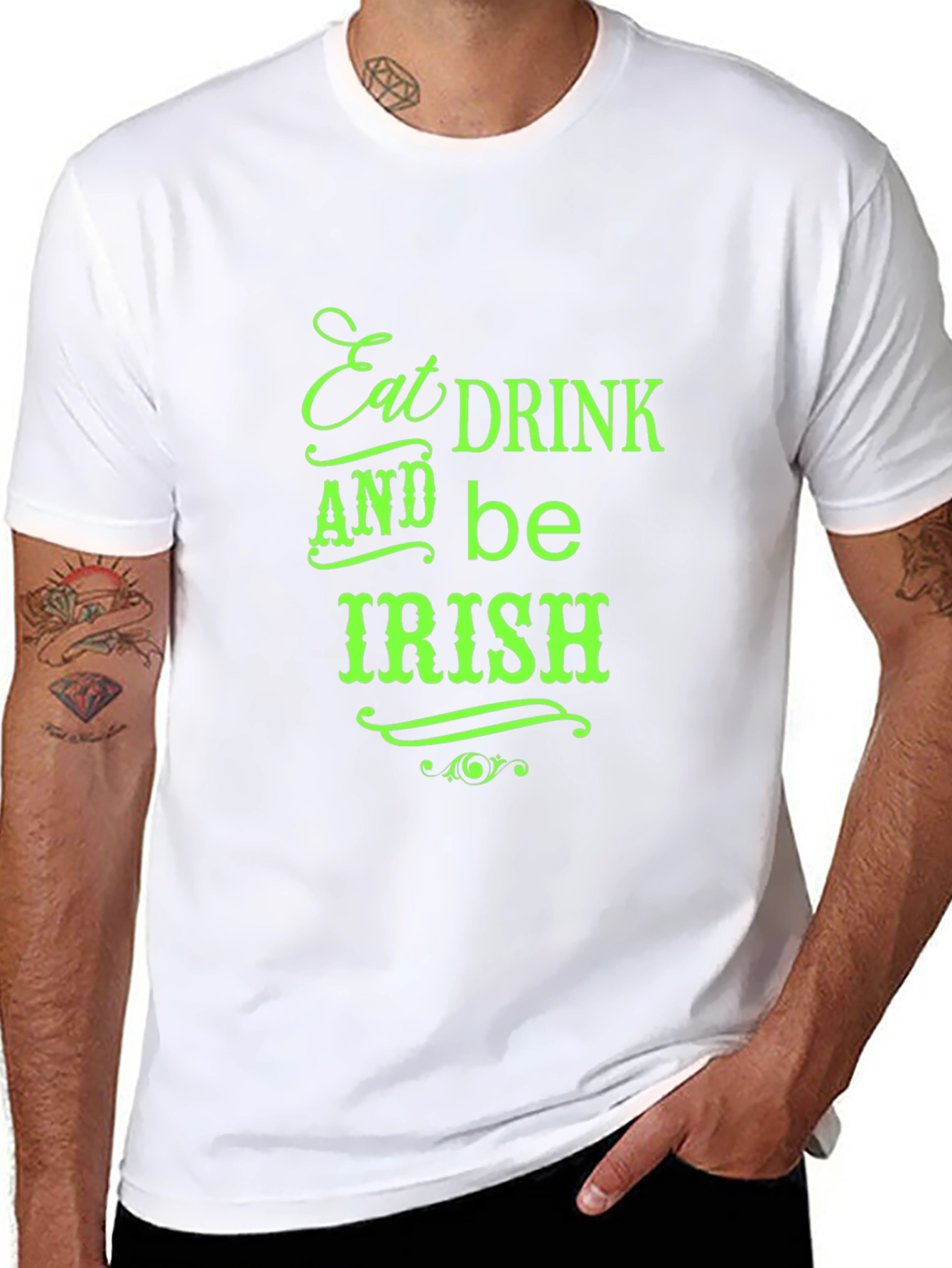 Eat Drink and Be Irish Black Tee
