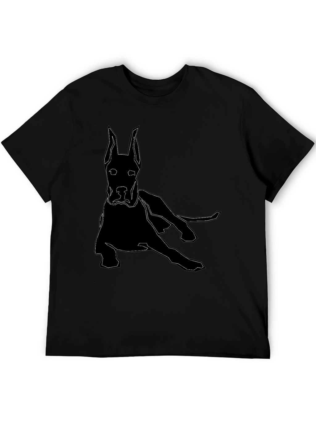 Geometric Dog T-Shirt - Modern Canine Design