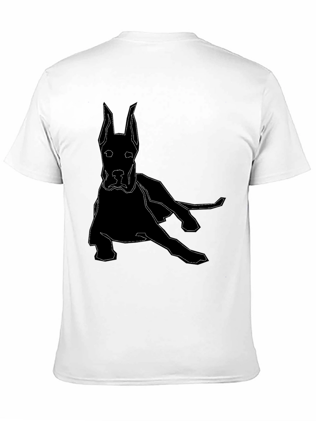 Geometric Dog T-Shirt - Modern Canine Design