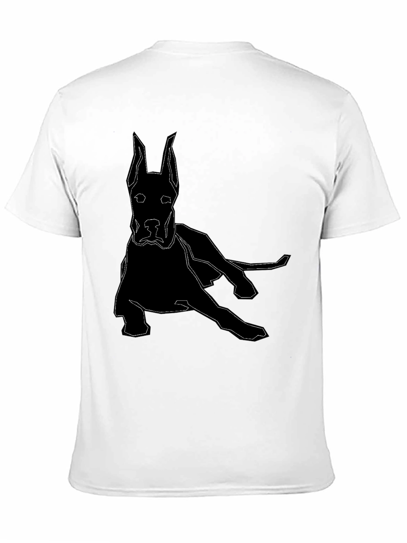Geometric Dog T-Shirt - Modern Canine Design