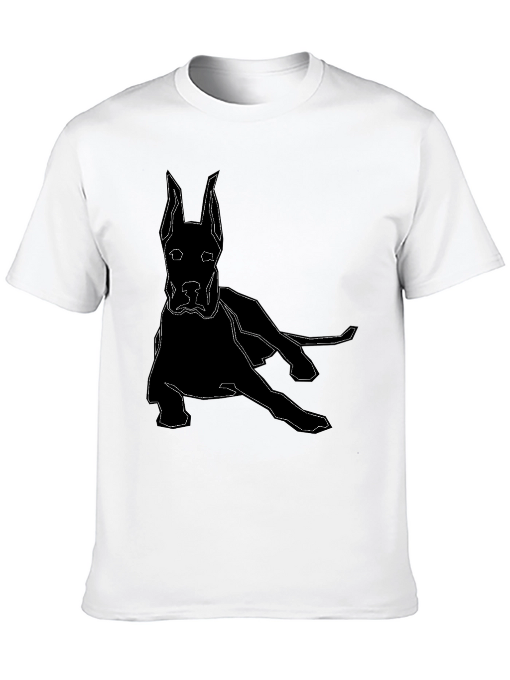 Geometric Dog T-Shirt - Modern Canine Design