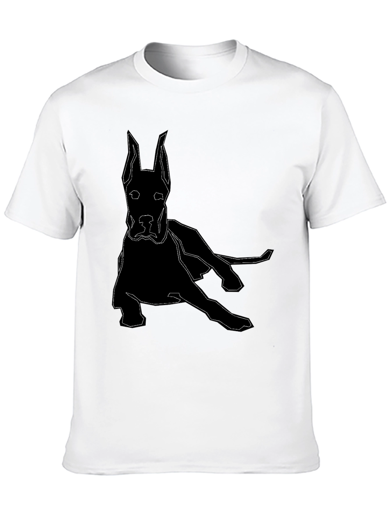 Geometric Dog T-Shirt - Modern Canine Design