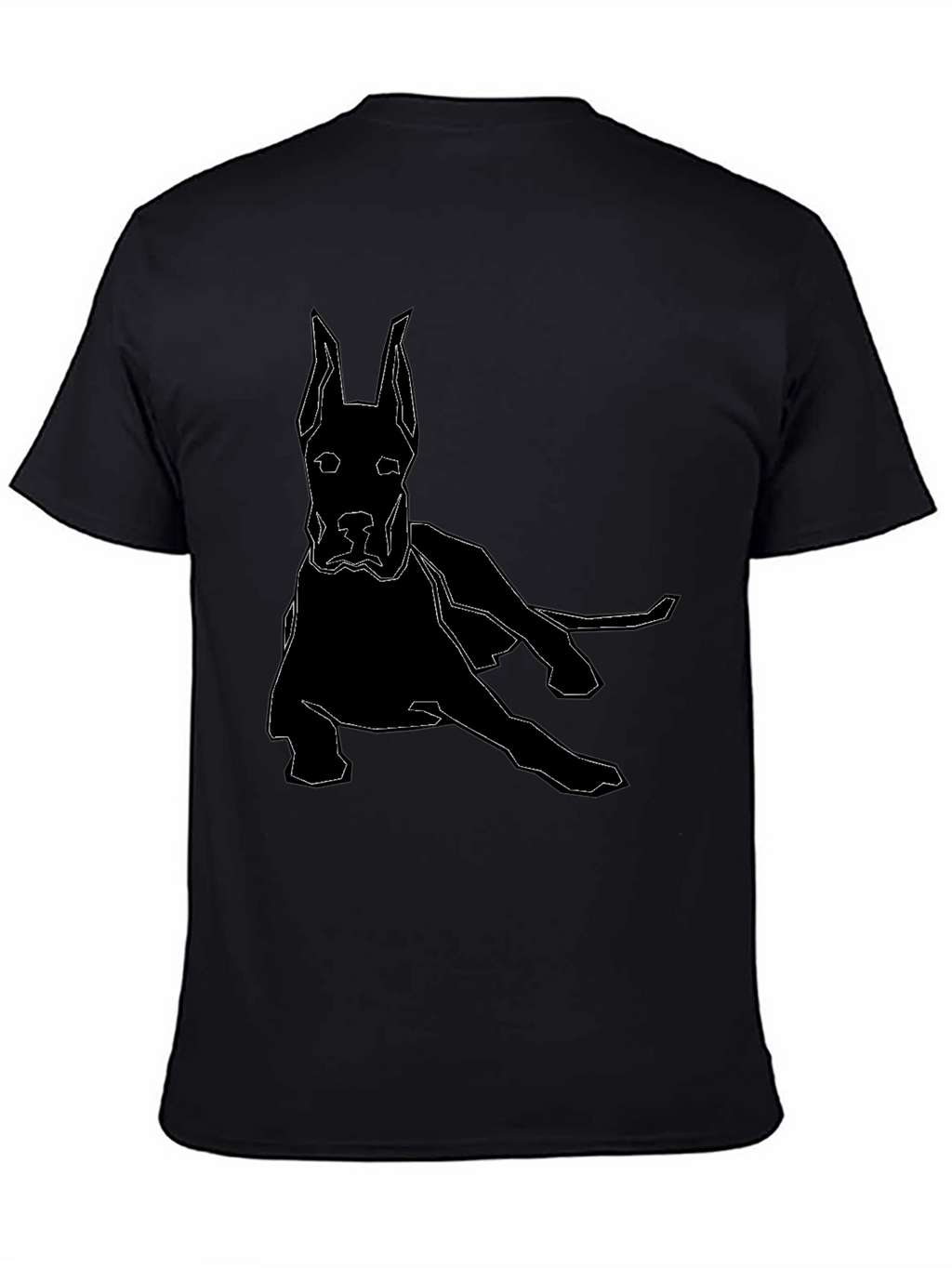 Geometric Dog T-Shirt - Modern Canine Design