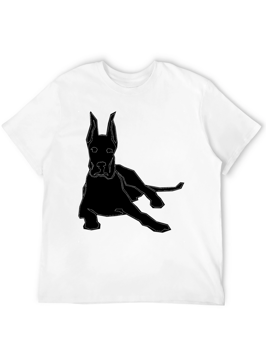 Geometric Dog T-Shirt - Modern Canine Design