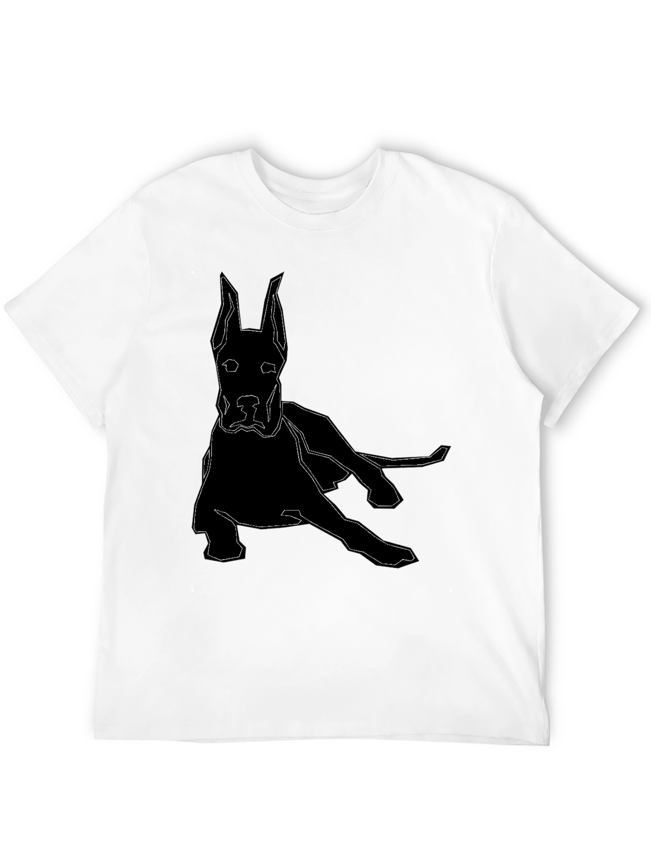 Geometric Dog T-Shirt - Modern Canine Design