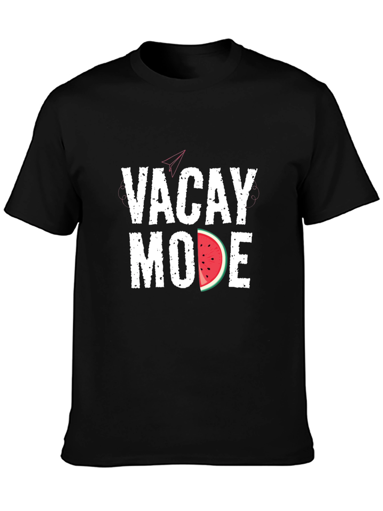 Vacay Mode Watermelon Graphic Tee - Black