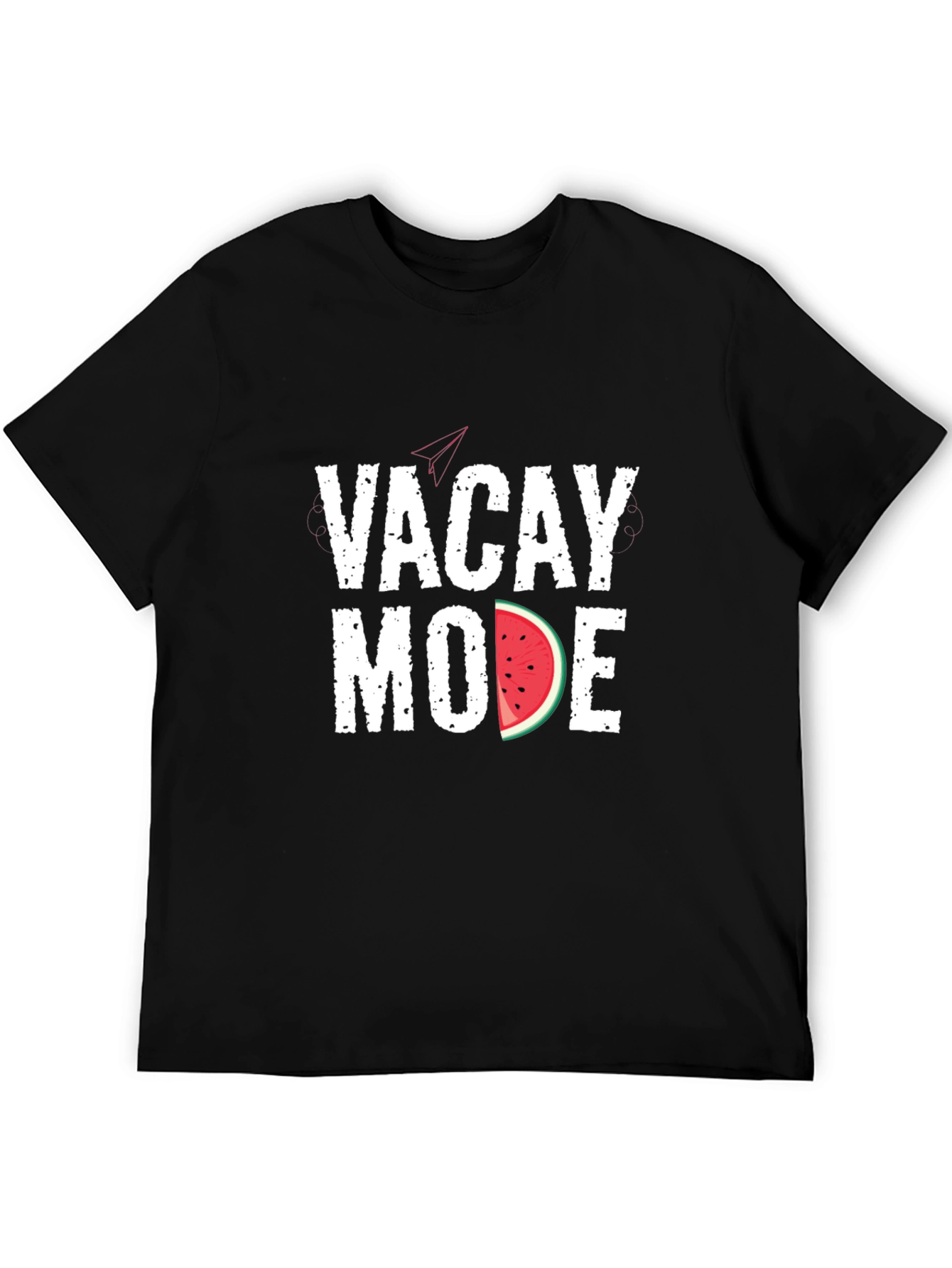 Vacay Mode Watermelon Graphic Tee - Black