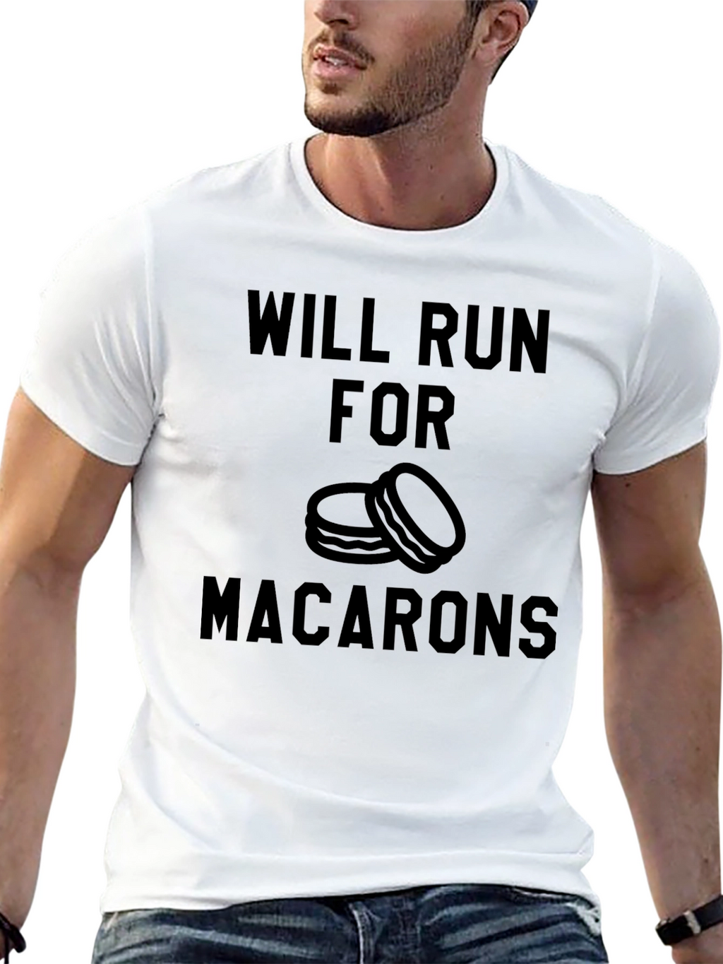 Will Run for Macarons Graphic T-Shirt