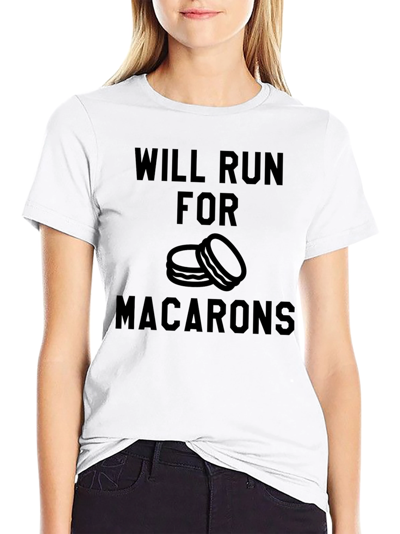 Will Run for Macarons Graphic T-Shirt
