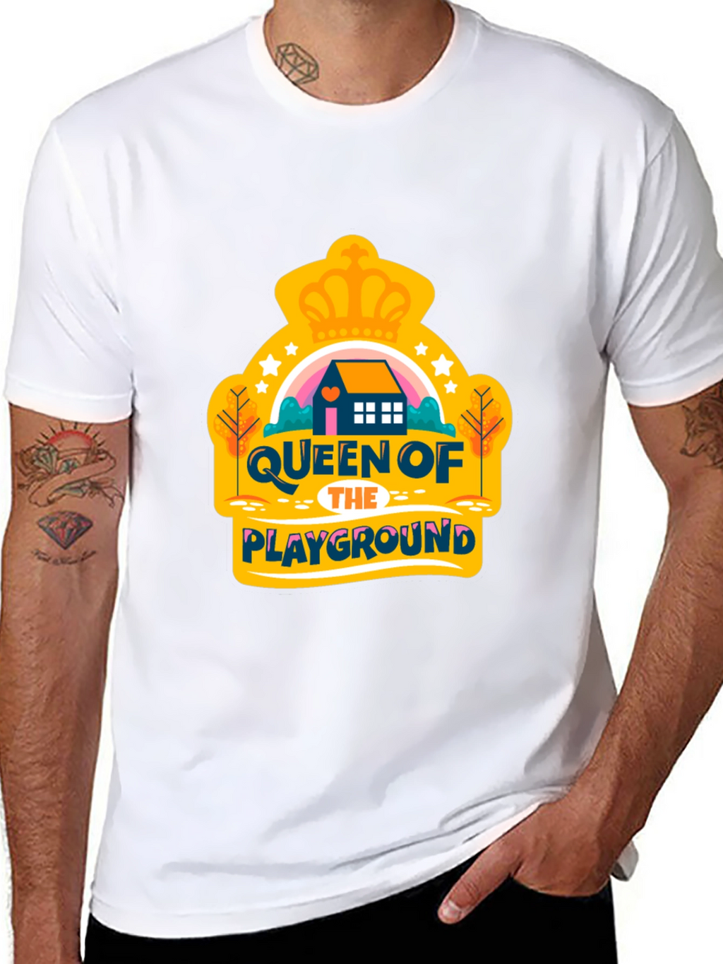 Queen of the Playground Graphic Tee - Black