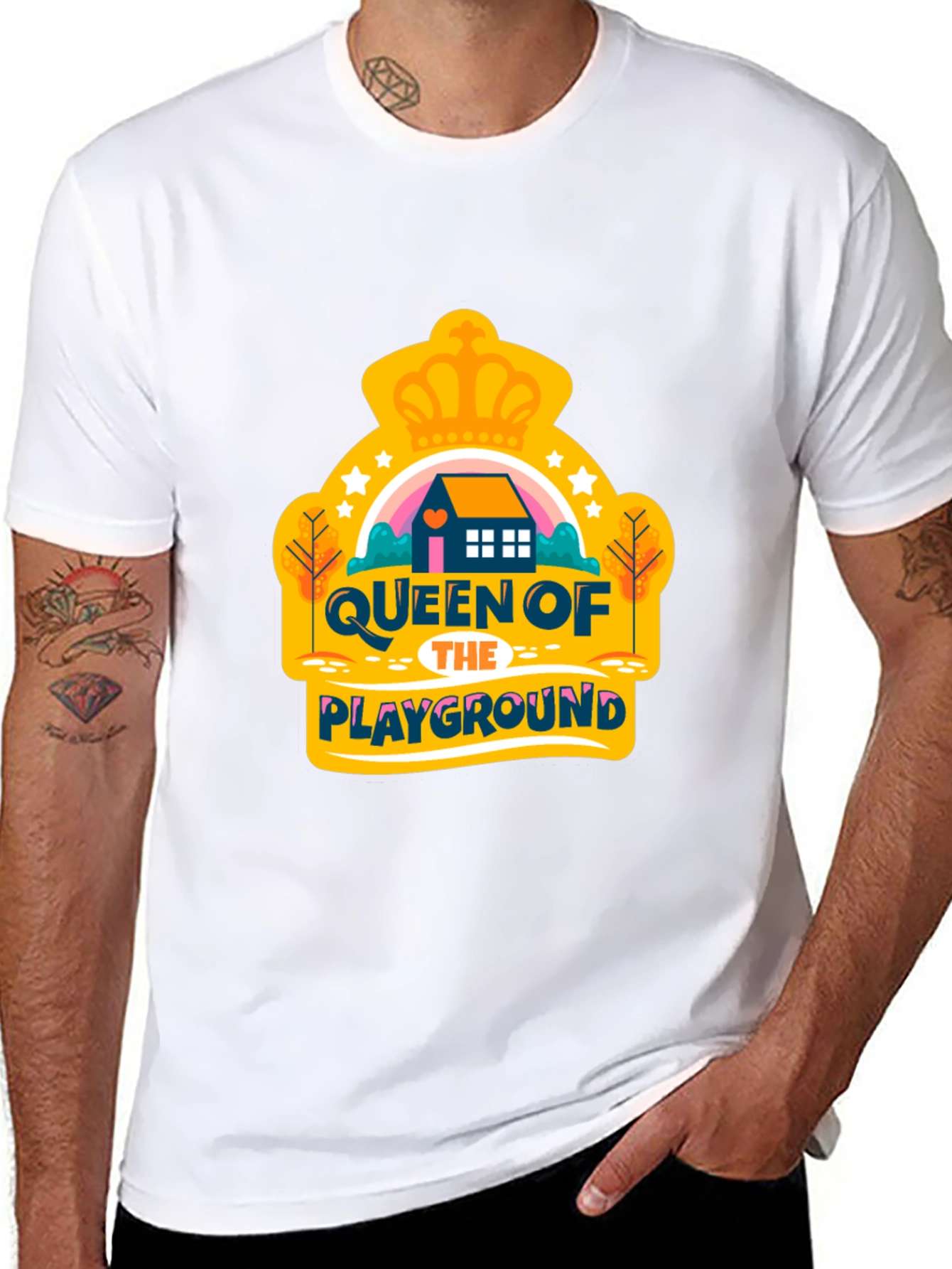 Queen of the Playground Graphic Tee - Black