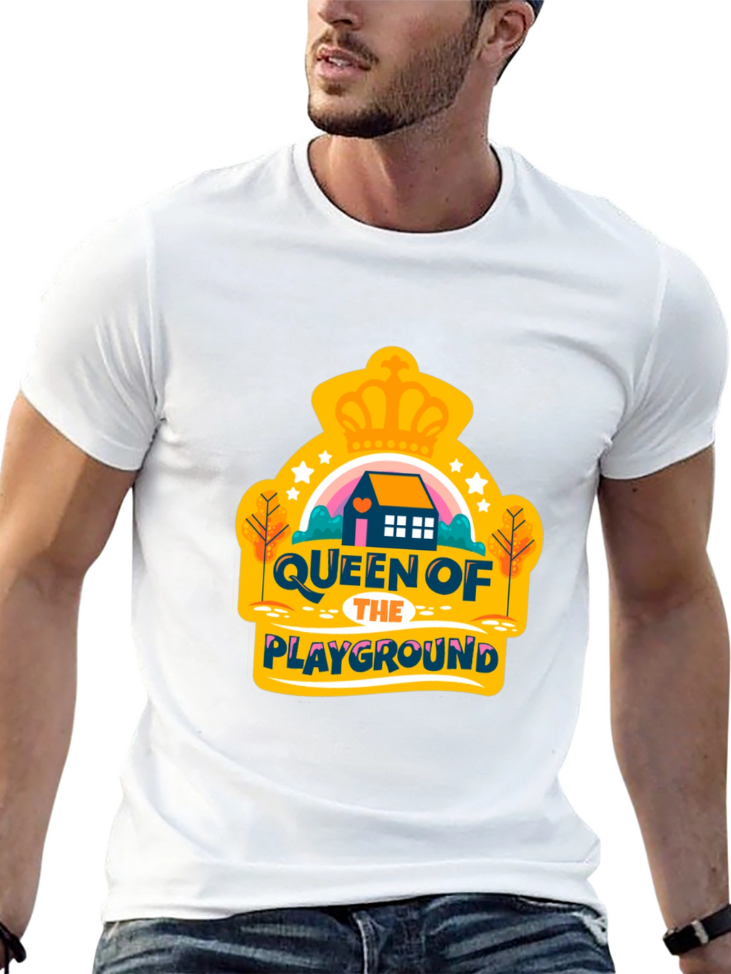 Queen of the Playground Graphic Tee - Black