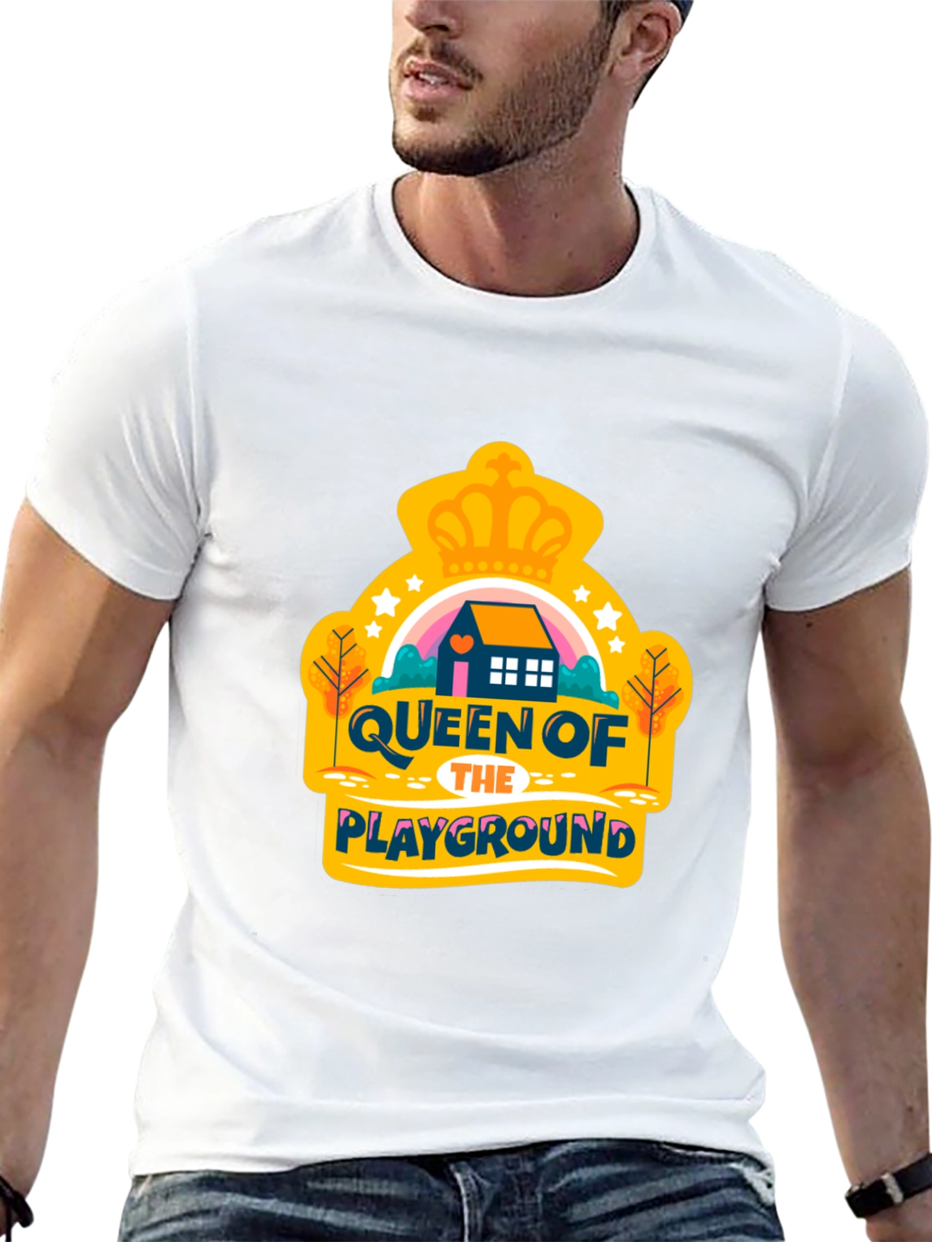 Queen of the Playground Graphic Tee - Black